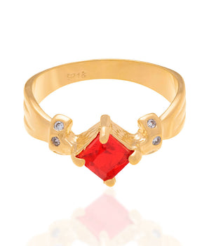 GOLD ADMINISTRATION STONE RING