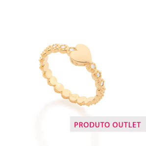 GOLD RING WITH ZIRCONIA