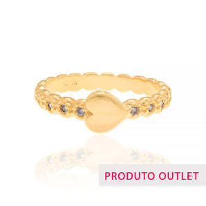 GOLD RING WITH ZIRCONIA