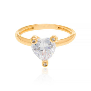 GOLD RING WITH ZIRCONIA