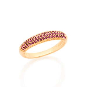GOLD RING WITH ZIRCONIA