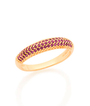 GOLD RING WITH ZIRCONIA