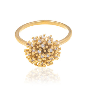 GOLD RING WITH ZIRCONIA