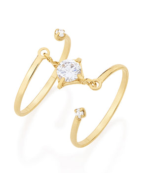 GOLD RING WITH STONE