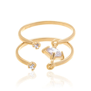 GOLD RING WITH STONE