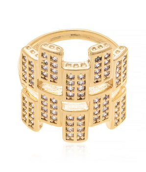 GOLD RING WITH ZIRCONIA