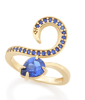 GOLD RING WITH ZIRCONIA