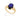 GOLD RING WITH CRYSTAL AND ZIRCONIA