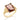 GOLD RING WITH CRYSTAL