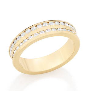 GOLD RING WITH ZIRCONIA