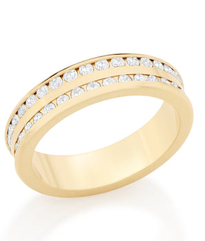 GOLD RING WITH ZIRCONIA