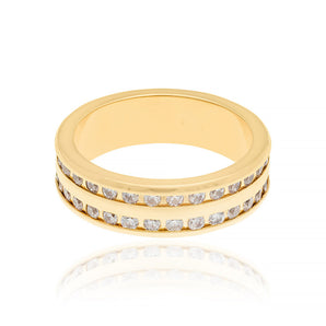GOLD RING WITH ZIRCONIA