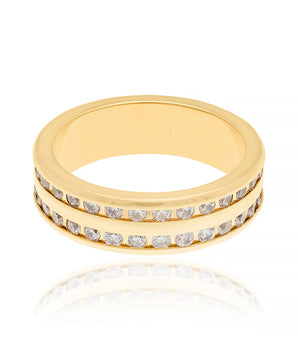 GOLD RING WITH ZIRCONIA