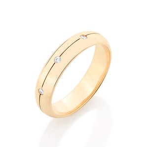 GOLD RING WITH ZIRCONIA