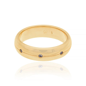 GOLD RING WITH ZIRCONIA