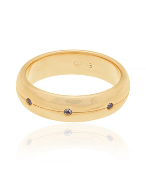 GOLD RING WITH ZIRCONIA