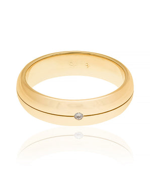 GOLD RING WITH ZIRCONIA