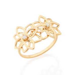 GOLD RING WITH ZIRCONIA