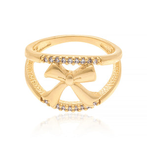 GOLD RING WITH ZIRCONIA