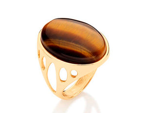 GOLD RING WITH CRYSTAL