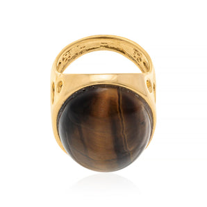 GOLD RING WITH CRYSTAL