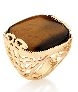 GOLD RING WITH CRYSTAL