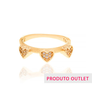 GOLD RING WITH ZIRCONIA