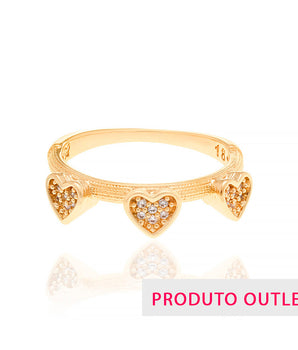 GOLD RING WITH ZIRCONIA
