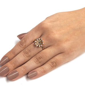 GOLD RING WITH ZIRCONIA
