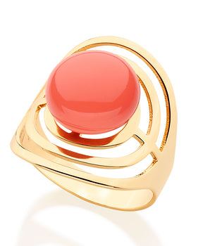 GOLD RING WITH PEARL