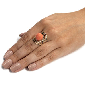 GOLD RING WITH PEARL