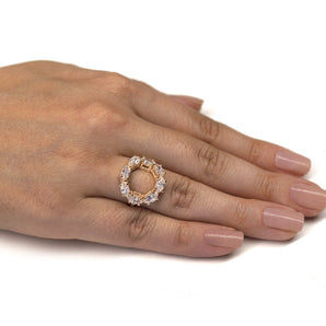 GOLD RING WITH ZIRCONIA