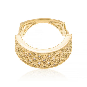 GOLD RING WITH ZIRCONIA