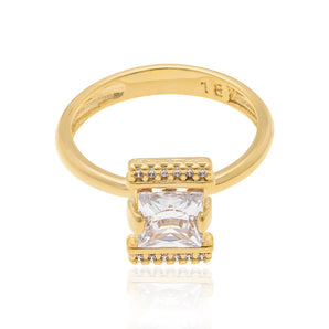 GOLD RING WITH ZIRCONIA