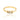 GOLD PLATED RING WITH ZIRCONIA