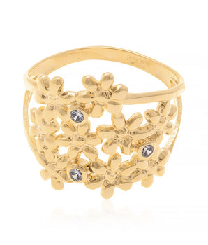 GOLD RING WITH ZIRCONIA