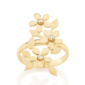GOLD RING WITH ZIRCONIA