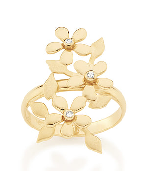 GOLD RING WITH ZIRCONIA