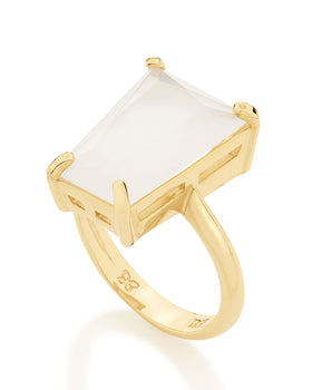 GOLD RING WITH CRISTAL