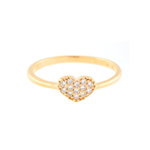 GOLD PLATED RING WITH ZIRCONIA