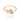 GOLD PLATED RING WITH ZIRCONIA