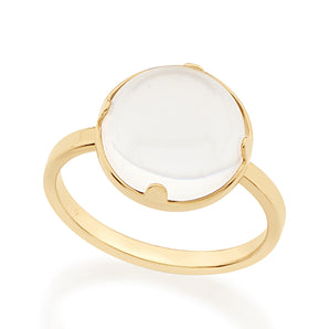 GOLD RING WITH CRISTAL