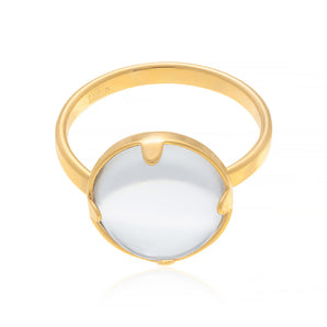 GOLD RING WITH CRISTAL