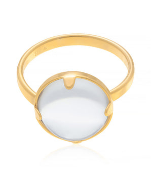 GOLD RING WITH CRISTAL