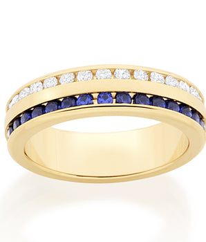 GOLD PLATED WEDDING WITH ZIRCONIA