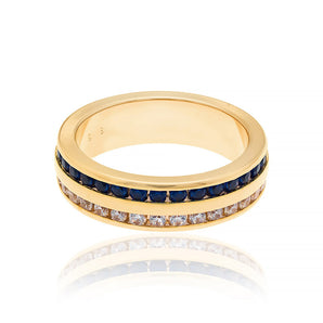 GOLD PLATED WEDDING WITH ZIRCONIA