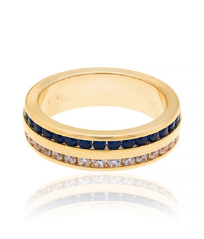 GOLD PLATED WEDDING WITH ZIRCONIA
