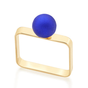 GOLD RING WITH PEARL