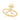 GOLD PLATED RING WITH ZIRCONIA
