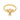GOLD PLATED RING WITH ZIRCONIA
